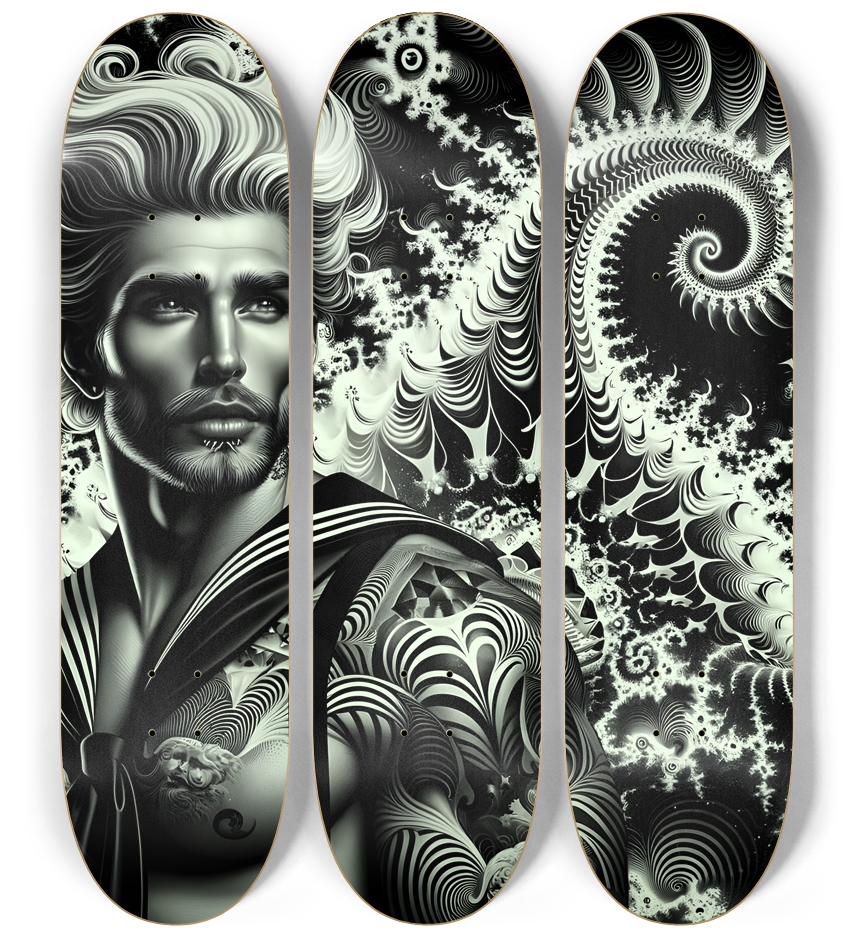 B&W Fractal Sailor #1
