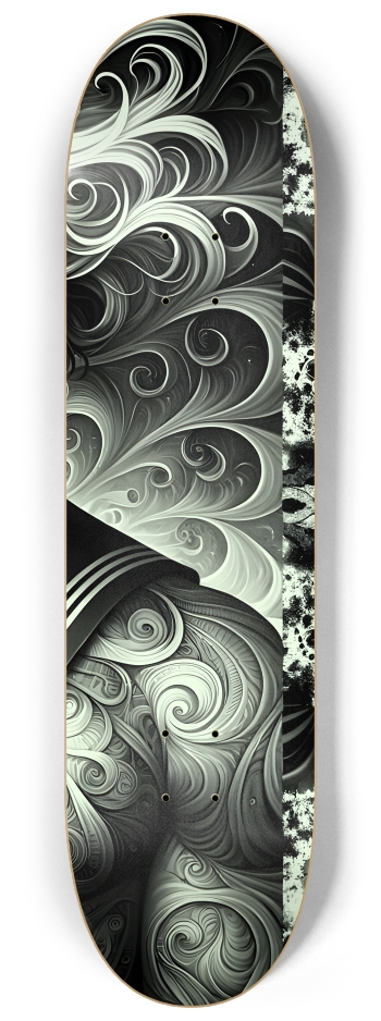 B&W Fractal Sailor #29 #2 8-1/4 Skateboard Deck