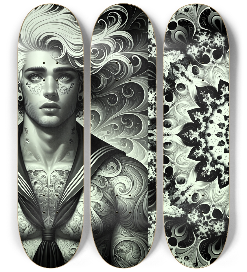 B&W Fractal Sailor #29