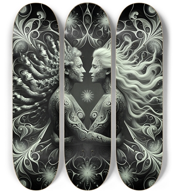 B&W Fractal Lovers #10