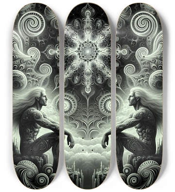 B&W Fractal Man #79