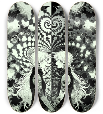 B&W Fractal Lovers #5
