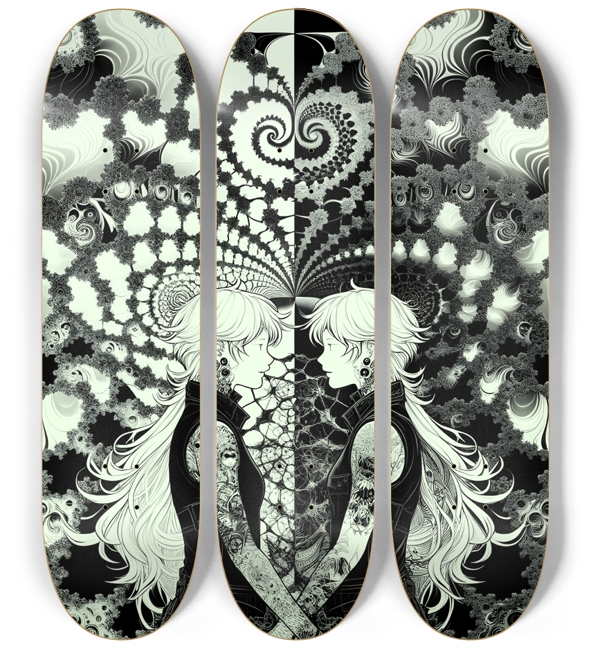 B&W Fractal Lovers #5