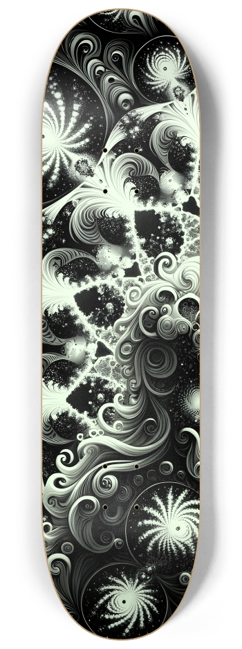 B&W Fractal Lovers #8 #1 8-1/4 Skateboard Deck