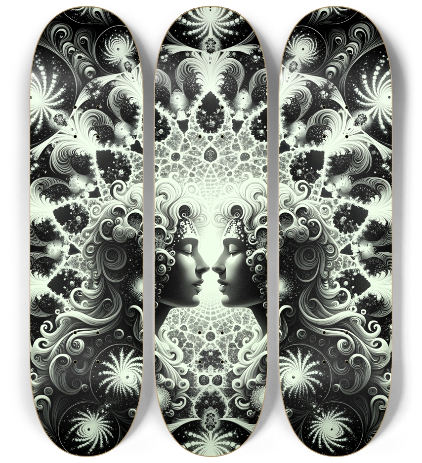 B&W Fractal Lovers #8