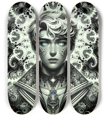 B&W Fractal Man #78