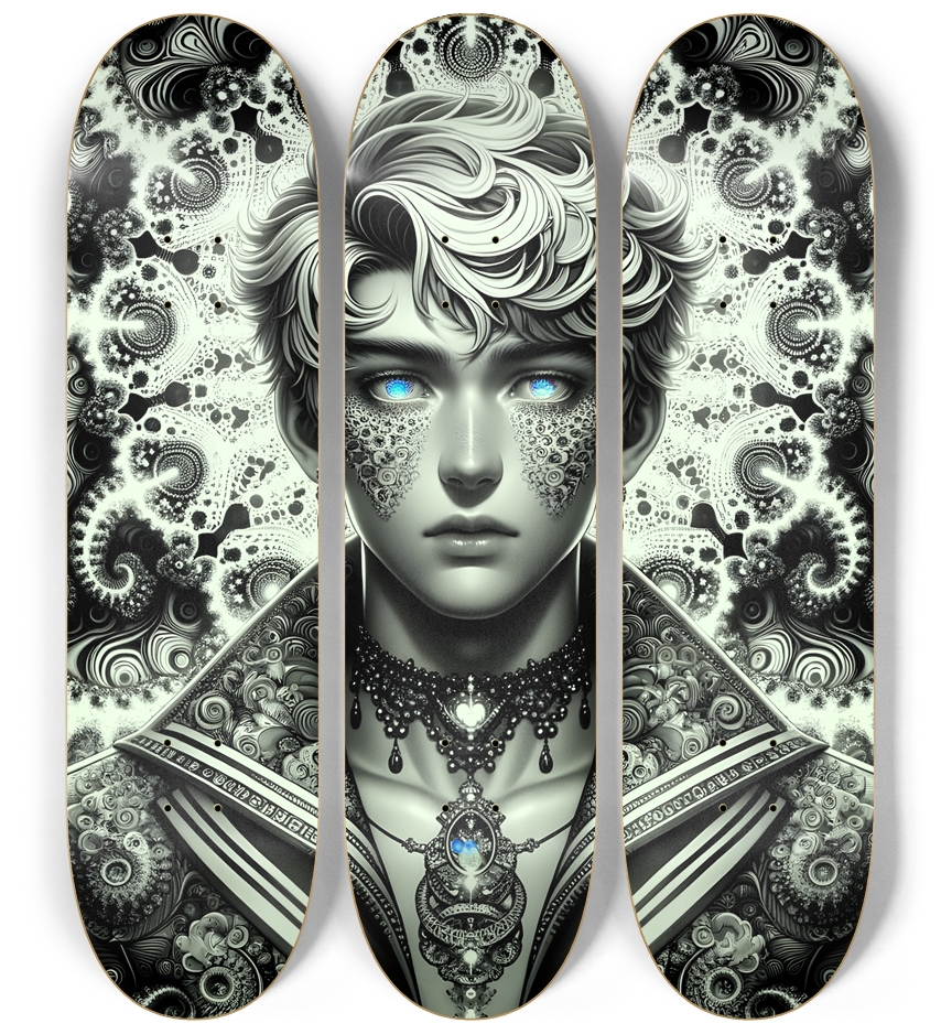 B&W Fractal Man #78