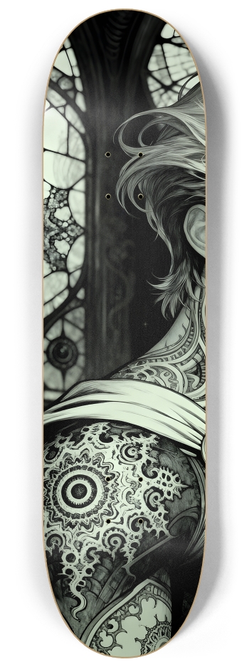 B&W Fractal Superhero #24 #1 8-1/4 Skateboard Deck