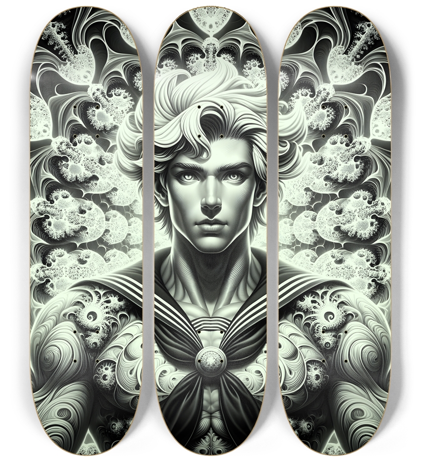 B&W Fractal Sailor #16