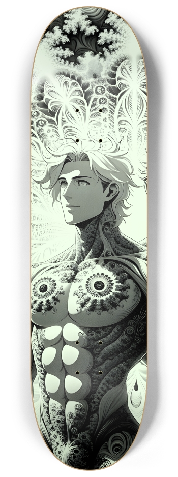 B&W Fractal Superhero #1 #2