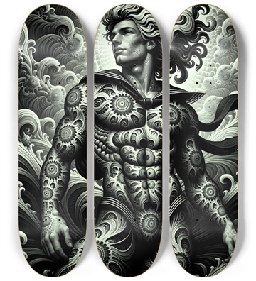 B&W Fractal Sailor #10