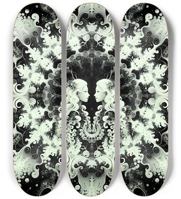 B&W Fractal Lovers #1