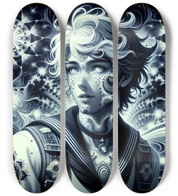 B&W Fractal Sailor #7