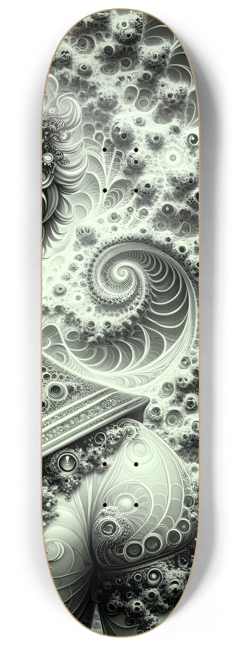 B&W Fractal Sailor #12 #3 8-1/4 Skateboard Deck