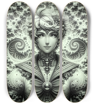 B&W Fractal Sailor #12