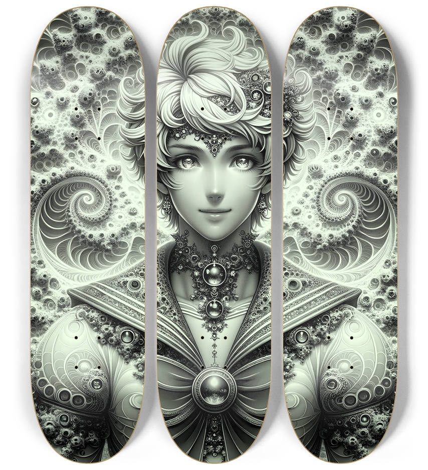 B&W Fractal Sailor #12