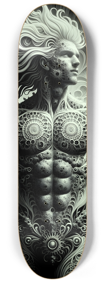 B&W Fractal Man #69 #2