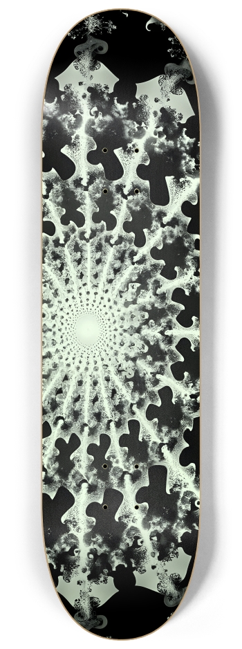 B&W Fractal Superhero #17 #1 8-1/4 Skateboard Deck