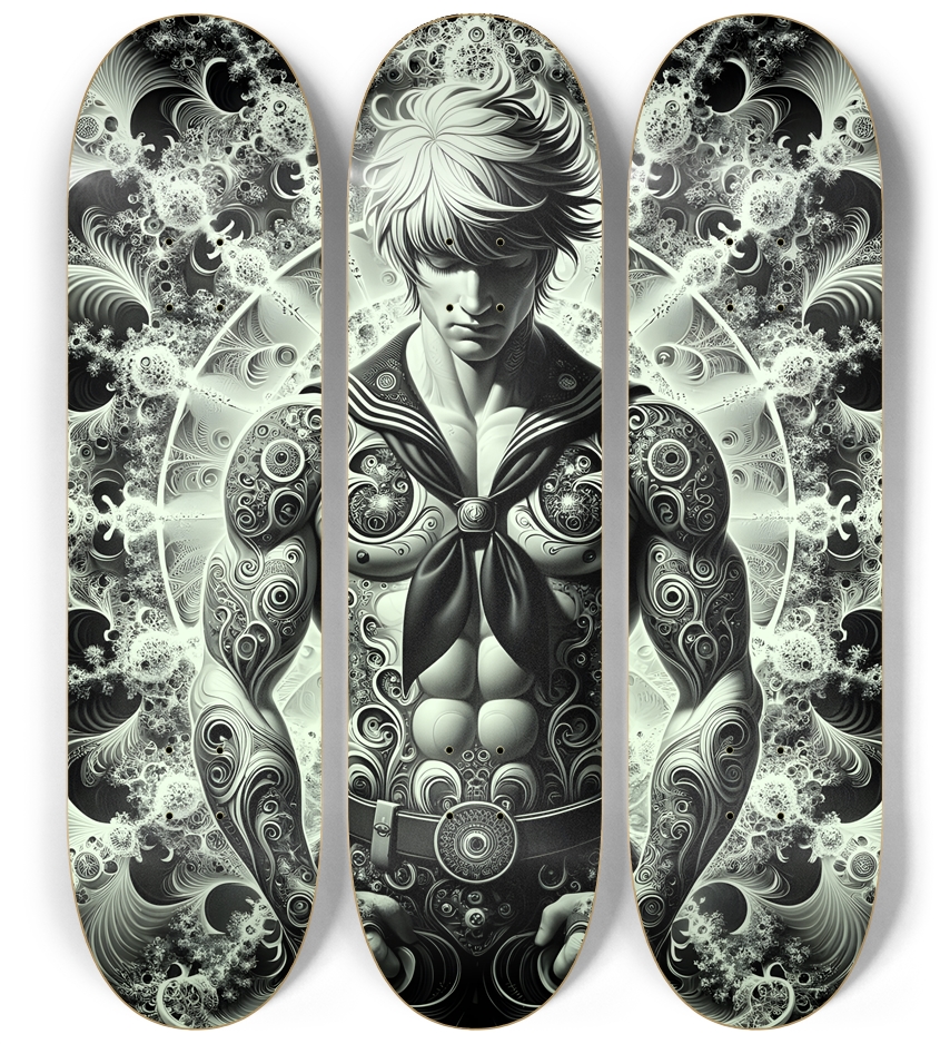 B&W Fractal Sailor #5