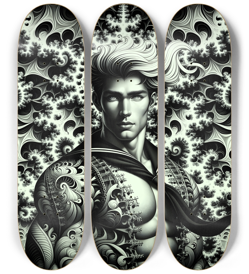 B&W Fractal Sailor #24