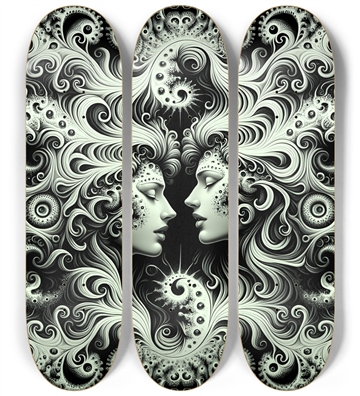 B&W Fractal Lovers #11