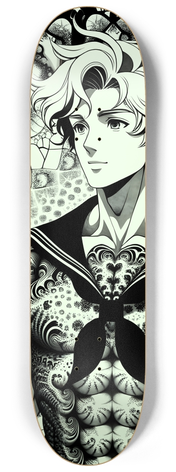 B&W Fractal Sailor #6 #2 8-1/4 Skateboard Deck