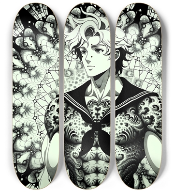 B&W Fractal Sailor #6