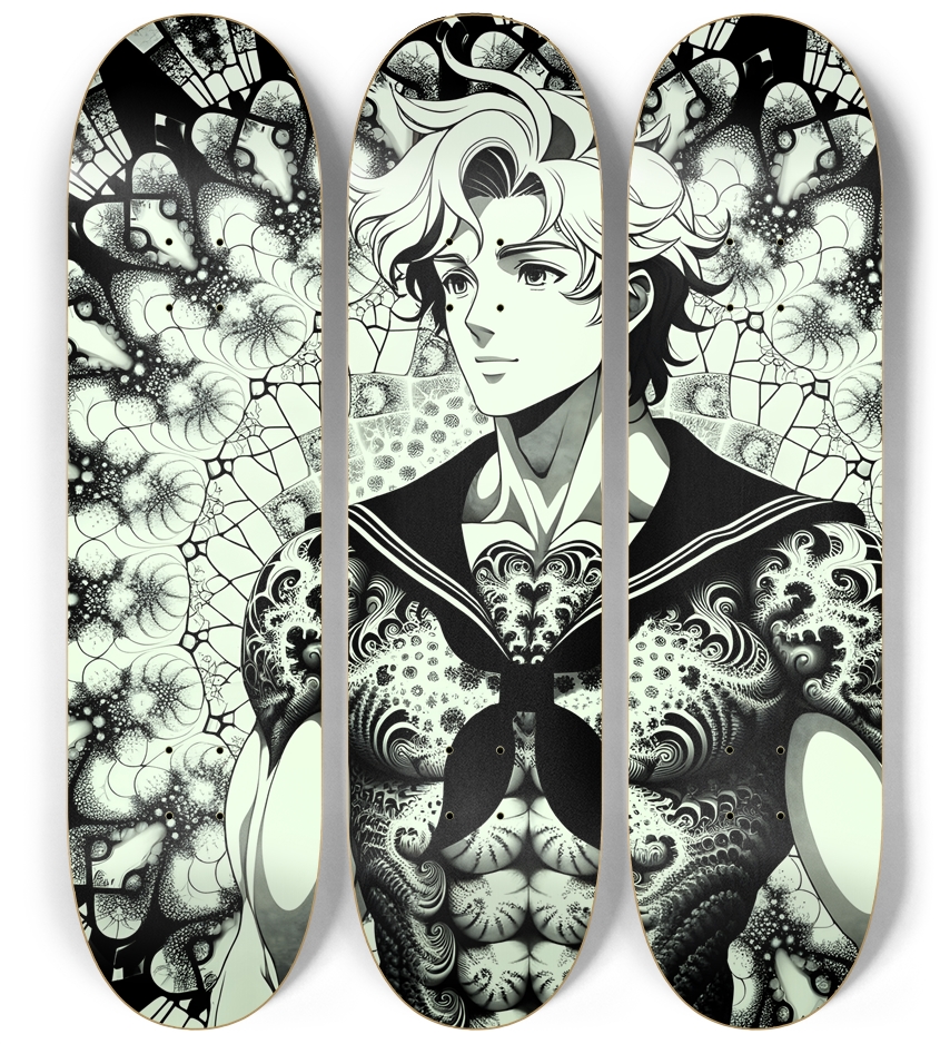 B&W Fractal Sailor #6