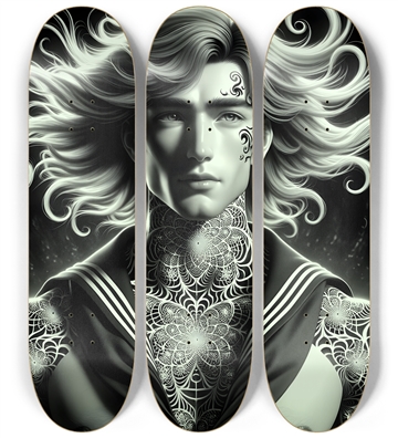 B&W Fractal Sailor #30