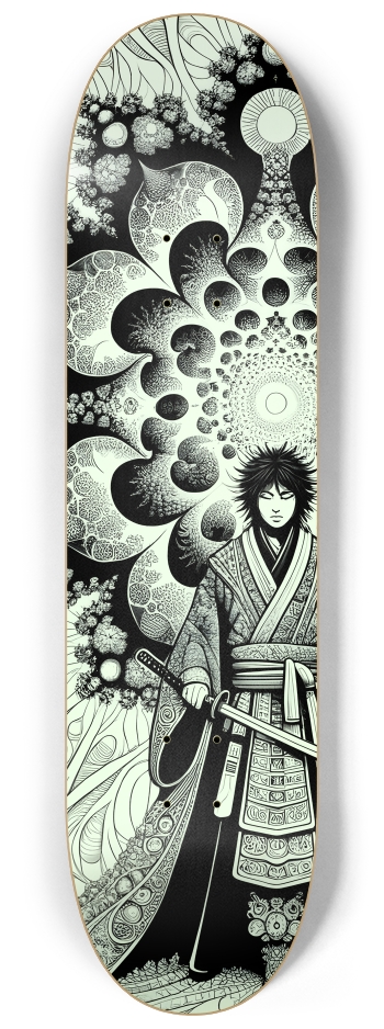 B&W Fractal Superhero #6 #3 8-1/4 Skateboard Deck