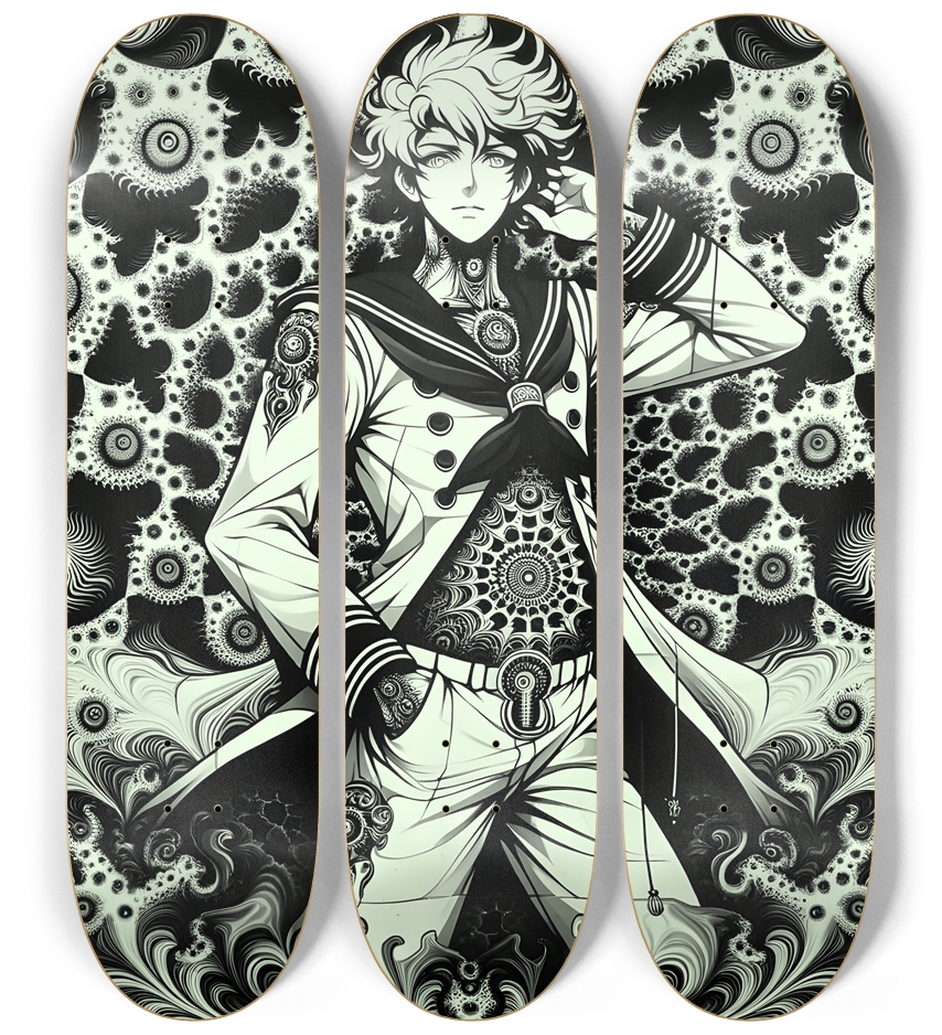 B&W Fractal Sailor #25