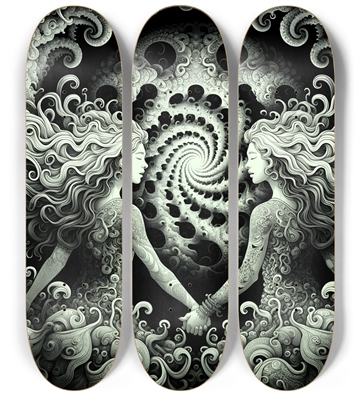 B&W Fractal Lovers #2