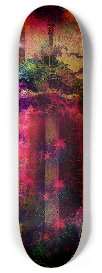 3RD PEAK Custom Foil Board Blue Shears 8 Inch Skateboard Deck