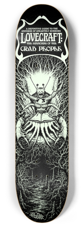 Crab People (Some Crabs Glow in the Dark) 8 Inch Skateboard Deck
