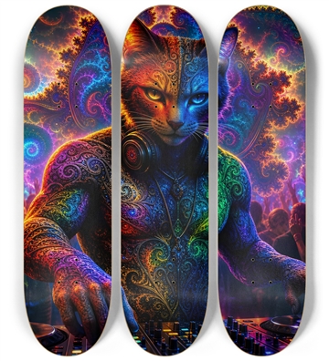 Psychedelic Fractal DJ House Cat #20