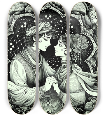B&W Fractal Lovers #28