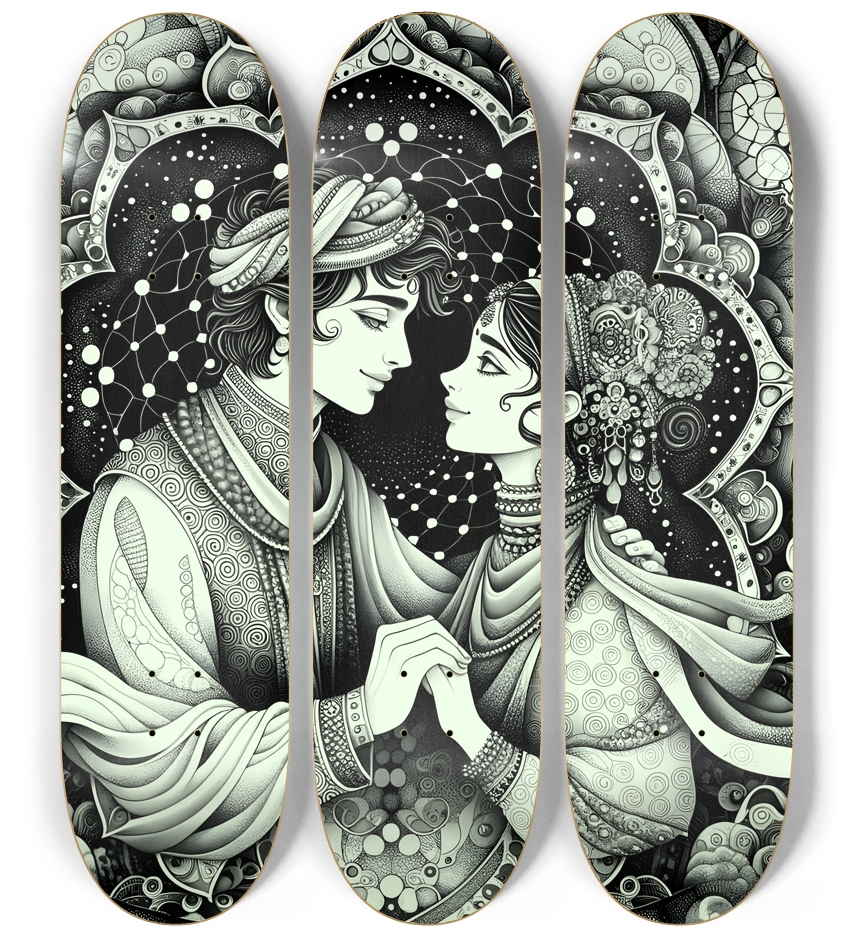 B&W Fractal Lovers #28