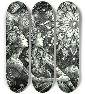 B&W Fractal Lovers #30