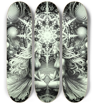 B&W Fractal Lovers #25