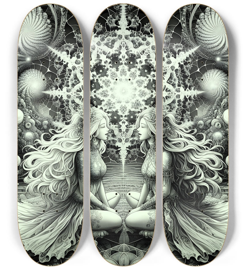 B&W Fractal Lovers #25