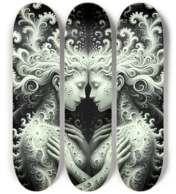 B&W Fractal Lovers #27