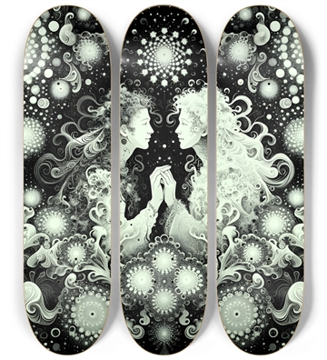 B&W Fractal Lovers #17