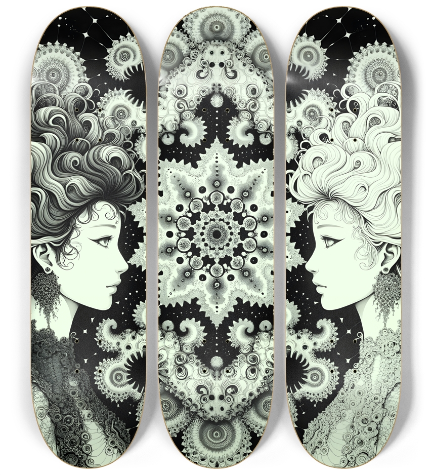 B&W Fractal Lovers #20
