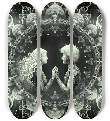 B&W Fractal Lovers #16