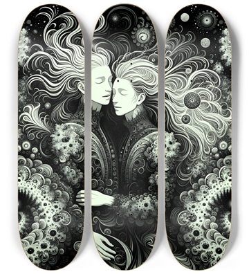 B&W Fractal Lovers #23