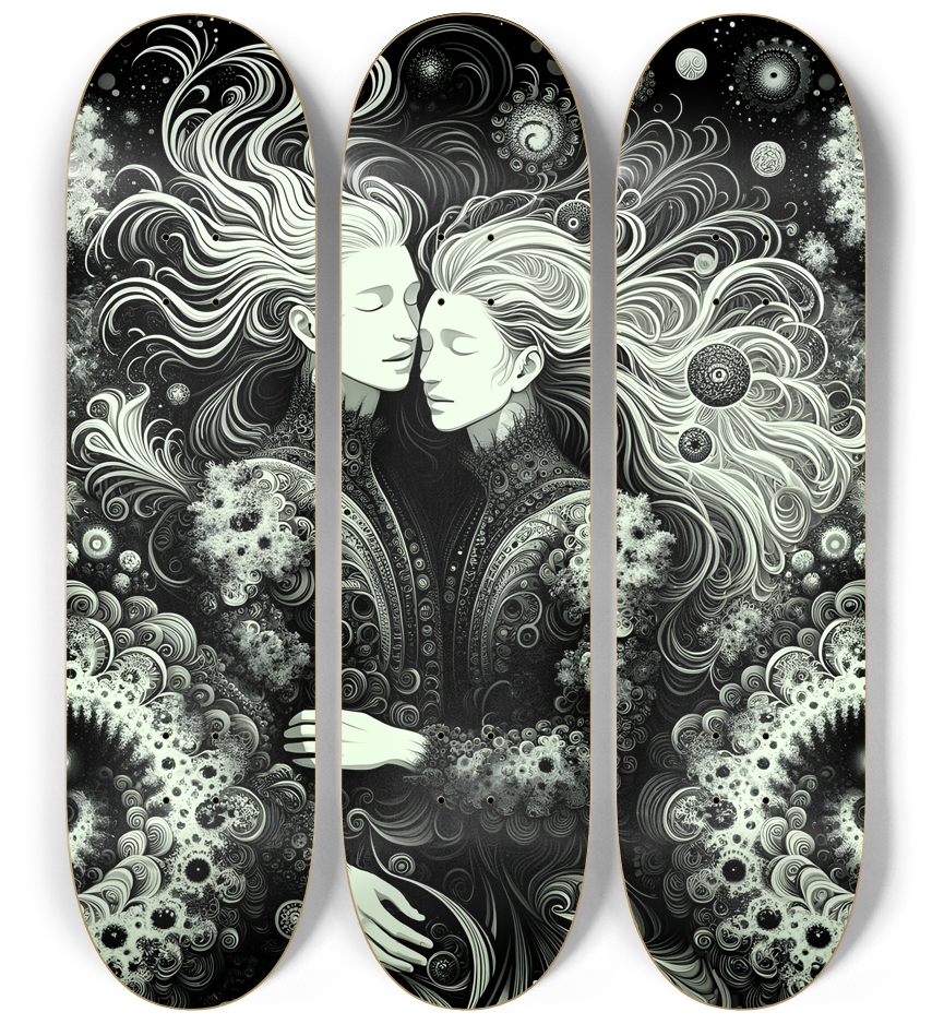 B&W Fractal Lovers #23
