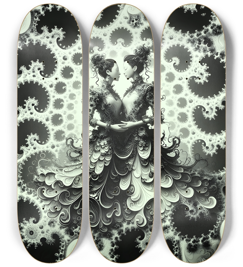 B&W Fractal Lovers #29