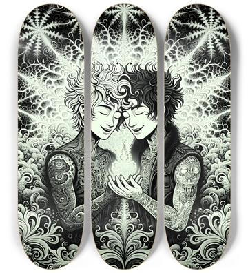 B&W Fractal Lovers #13