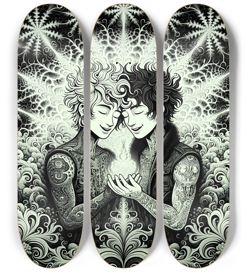 B&W Fractal Lovers #13