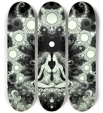 B&W Fractal Lovers #24